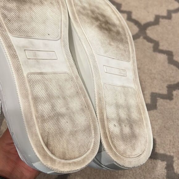 designer silvio massimo white leather sneakers size 42 9 US size all leather - Picture 8 of 11